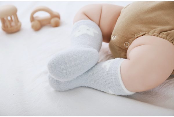 Mink Wool Newborn Thickened Baby Medium Tube Socks