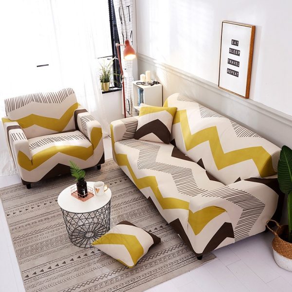 Polyester Sofa Cover Elastic Full Cover Pillow Sofa Cover - Image 9