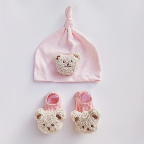 Spring Baby Boys And Girls Socks Hat Suit - Image 3