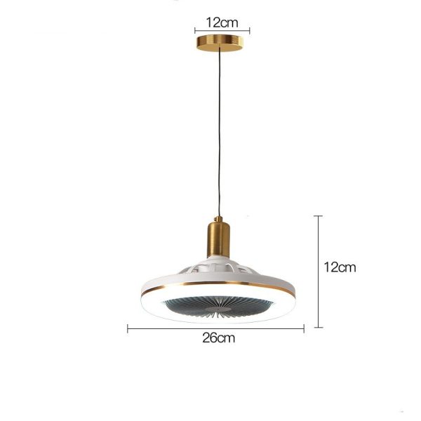 Restaurant Bar Modern Simple Small Ceiling Fan Light - Image 3