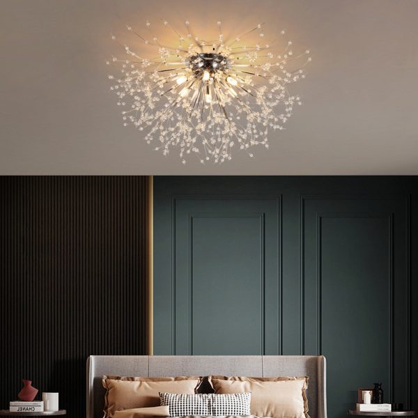 Dandelion Bedroom Crystal Ceiling Lamp - Image 7