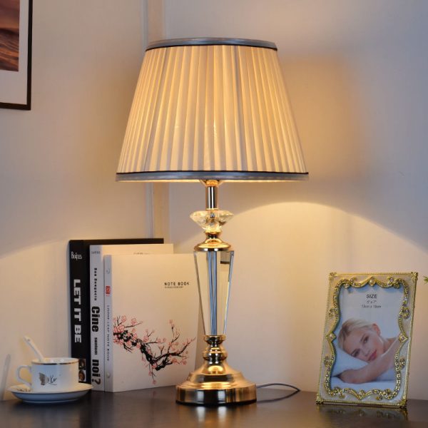 Crystal Table LampDesk Bedside Lamp LED Modern Home - Image 3