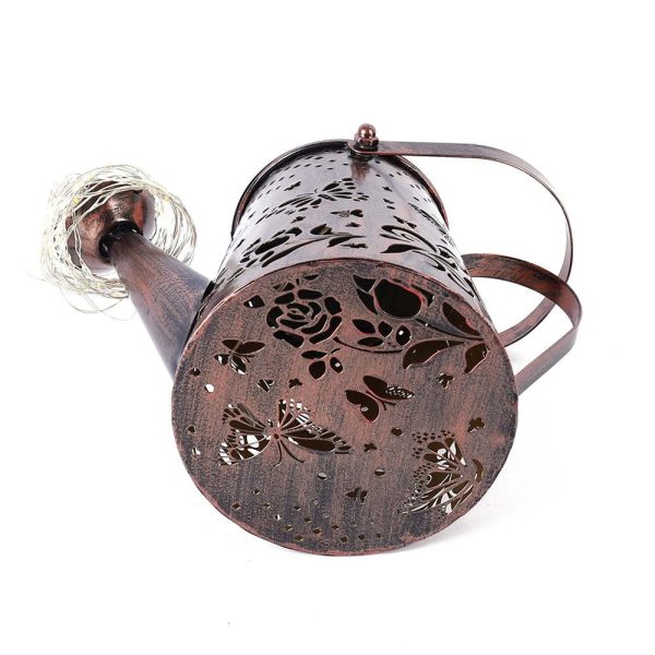 Solar Kettle Lamp Butterfly Pattern Iron Lamp - Image 5