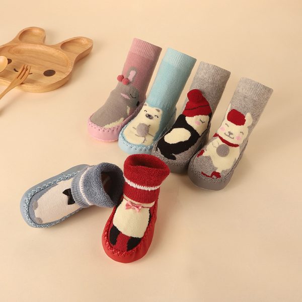 Cute Cartoon Thick Terry Anti-skid Baby Socks - Image 10