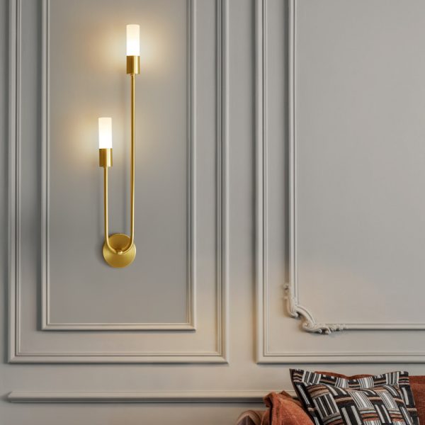 All Copper Wall Lamp Simple Aisle Exhibition Hall Bedroom Wall Lamp - Image 2