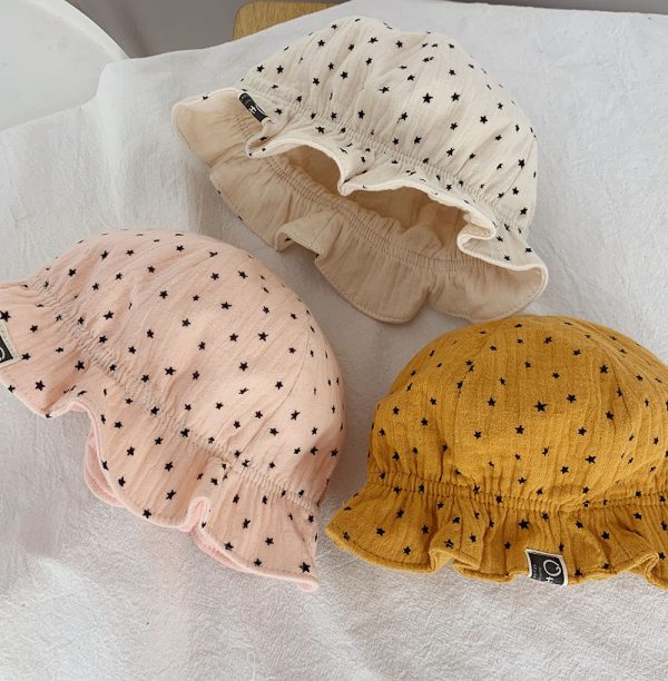 Baby Fisherman Double Polka Dot Baby Sun Hat