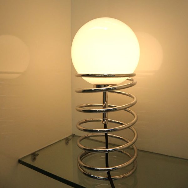 Metal Spring Decorative Bedside Table Lamp - Image 4