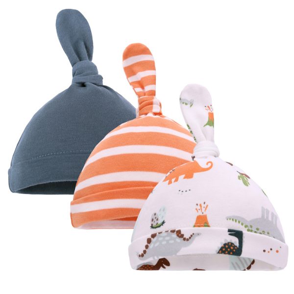 Thin Cotton Printed Baby Hat - Image 6