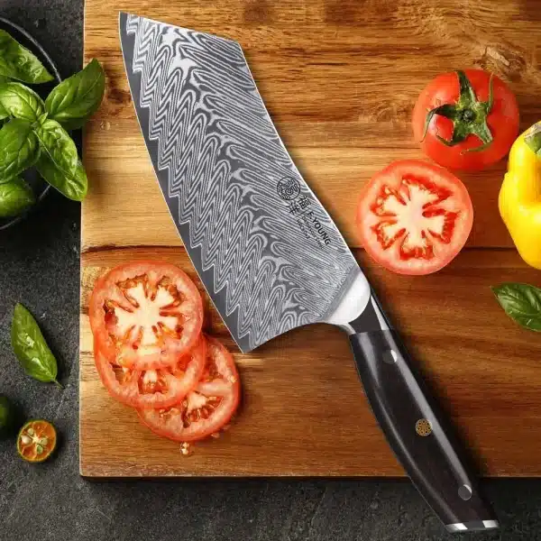 F.YOUNG 7" Professional Kitchen Knife 67 Layers Damascus Steel Chef knife Japanese Cooking Tools Vegetable Cutting Meat Cleaver - Image 2