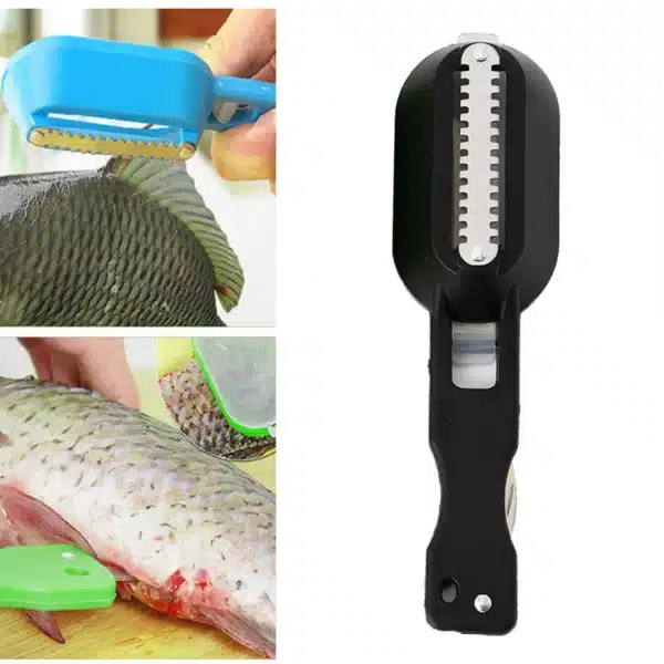 Home Kitchen Accessories Portable Fish Skin Scale Scraper Fish Remover Scraper Peeler Scaler Cleaner Kitchen Gadgets Fish Scrap - Image 2