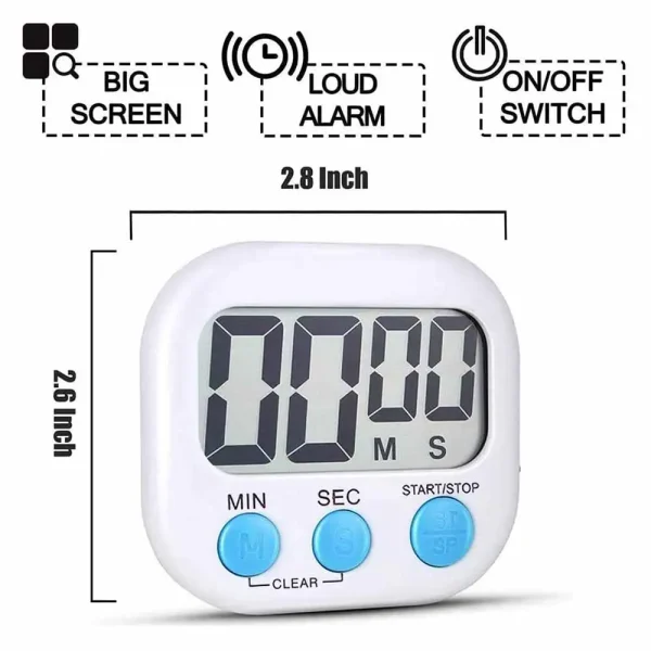 MCDFL Electronic Timer Digital Loud Bell Cooking Kitchen Gadget Sets Gym Stopwatch Fridge Magnets Minuteur Kids Cute Accessories - Image 3