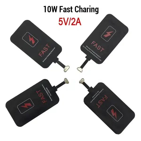 5V/2A 10W Wireless Charger Receiver For iPhone Xiaomi Samsung Huawei Wireless Charging Adapter Mat For Andriod Type C