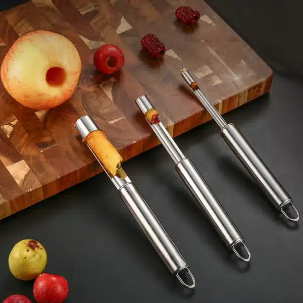 Stainless Steel Apple Corer Fruit Seed Core Remover Pear Apple Corer Seeder Slicer Knife Kitchen Gadgets Fruit & Vegetable Tools - Image 2