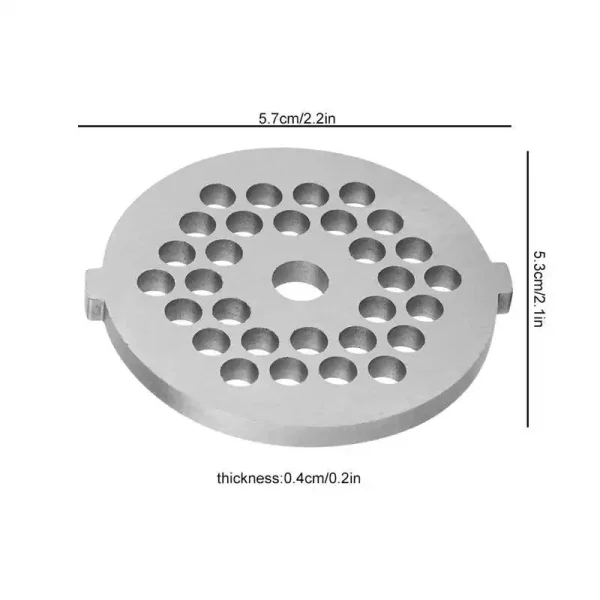 Meat Grinder Blade Crusher Mincer Plate Disc Knife Kitchen Meat Grinder Grinding Machine Spare Parts Accessories 5/7mm Hole - Image 6