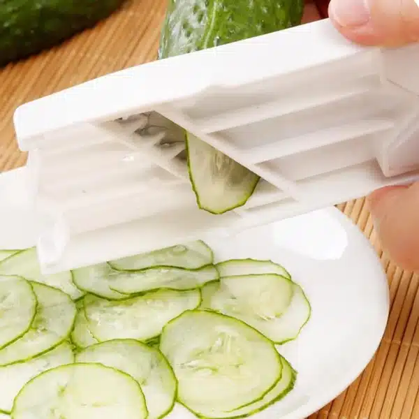 1PC Creative Kitchen Gadgets Fuit & Vegetable Tools Knife Manual Cutter Cucumber Slicer Crusher Peeler Home Vegetable Slicer - Image 3