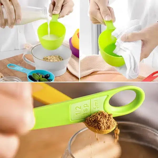 Measuring Spoon Cup Set 1 1/2 1/3 1/4 Kitchen Gadgets Bakeware Measuring Tools Scales - Image 2