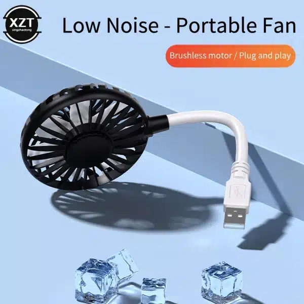 Portable USB Fan Mini Air Cooler Fan Summer Camping Office Table Fan Ventilador USB Cooling Fan For Power Bank Notebook Computer