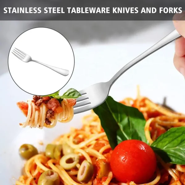 Luxury Stainless Steel Dinner Fork For Home Kitchen Dining Corrosion Resistant Simple And Neat Design B1W9