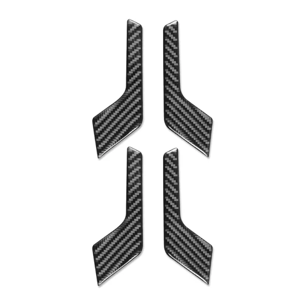 Real Carbon Fiber For Q5L FY SQ5 2018-2024 Door Inner Handle Cover Interior Trim Sticker Decal Replacement Parts