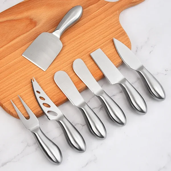 Multifunction Cheese Cutlery Baking Tools Set Stainless Steel Slicer Kitchen Gadgets Butter Knife Mini Cake Bread Knives