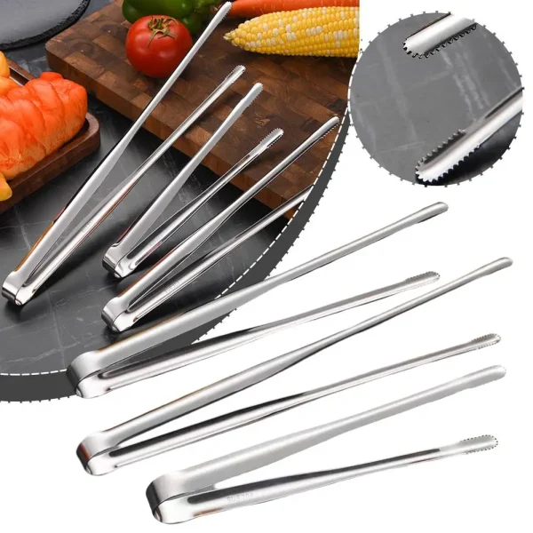 Multifunction Barbecue Tongs Food Tongs Food Clip Kitchen Steel Gadgets Buffet Bbq Clip Stainless Tweezers Tool Churrasco C7k9