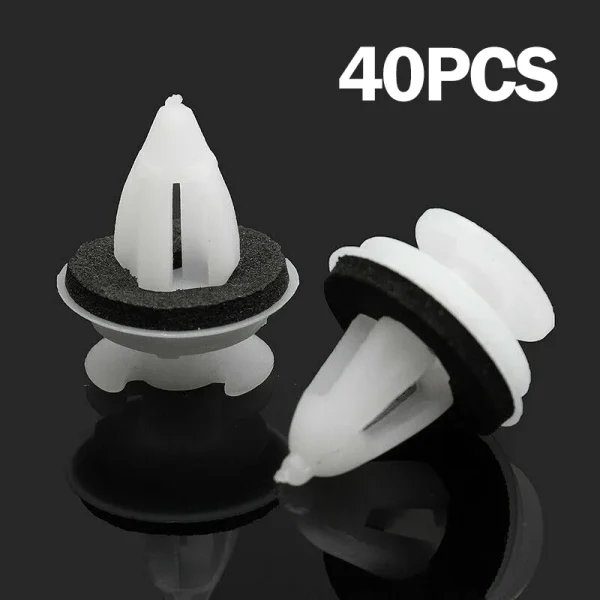 Practical Car Clips Washers Parts Plastic Replace Trim Clips White 40pcs/set Car Interior For BMW BE36 E38 E39