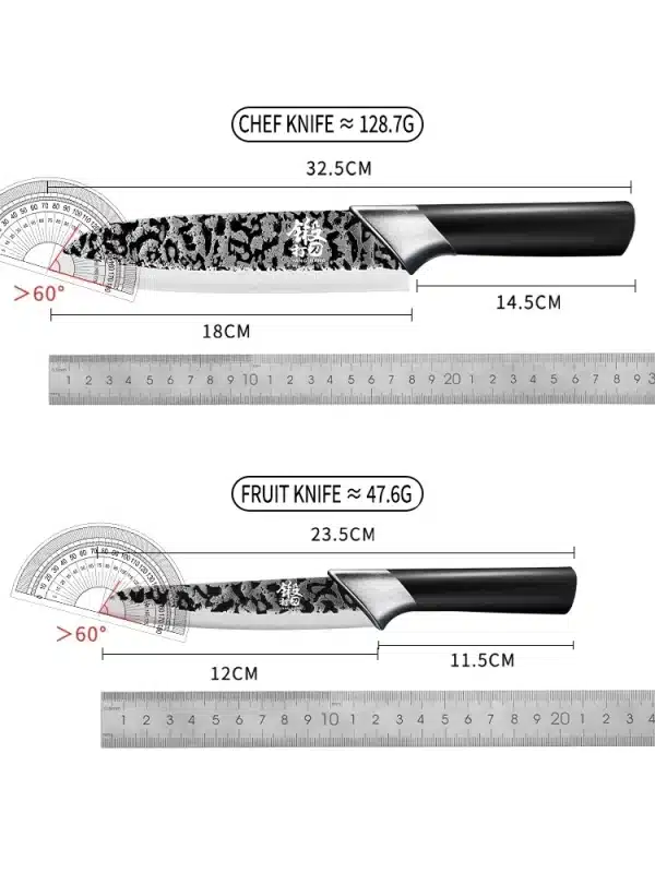 Forged Kitchen Knife Sharp Household Santoku Knife Suitable for Cutting Meat and Vegetables Kitchen Tool - Image 2