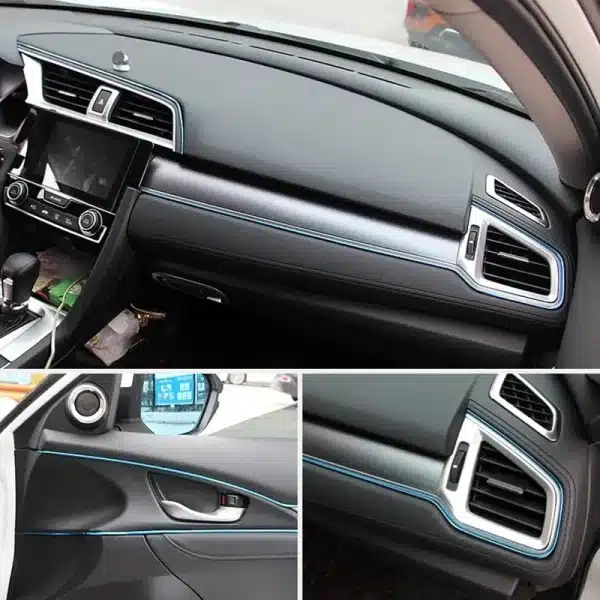 5 Meter Car Door Gap Decorative Bright Strip Universal 5 Colors PVC Dashboard Electroplating Protection Strip Replacement Parts - Image 5