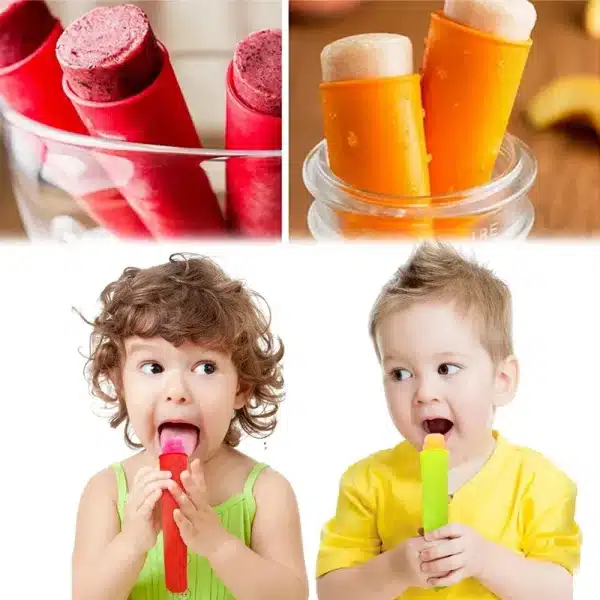 6PCS/set Summer Creative DIY Silicone Popsicle Makers Handheld Popsicle Mold Ice Cream Popsicle Mould Kitchen Gadgets - Image 4