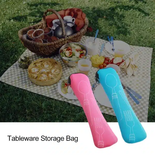 Tableware Box Portable Flip Cover Type Cutlery Case Kitchen Students Household Utensils Dinnerware Bag Dinner Set Dropshipping - Image 2