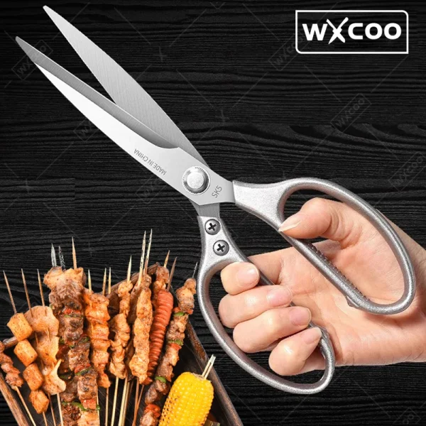 Professional Kitchen Powerful Scissors Japanese Chicken Bone Scissors Stainless Steel Fish Scale Scissors Cutting Knife