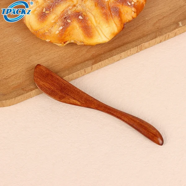 1Pc Wooden Marmalade Knife Japan Butter Spatula Dinner Knives Thick Wooden Handle Knife Style Cheese Cutter Kitchen Tool Gadgets