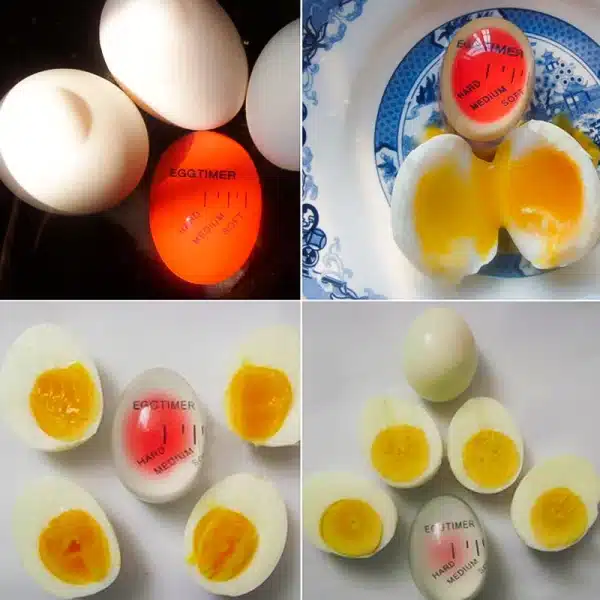 Creative Kitchen Timers Boiled egg special timing gadget cooking set Color show the soft and hard of the egg in real time in Pot - Image 5