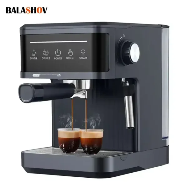 Electric Espresso Maker Professional Espresso Coffee Maker Semi Automatic Latte Cappuccino Milk Frother Italian Coffee Machines