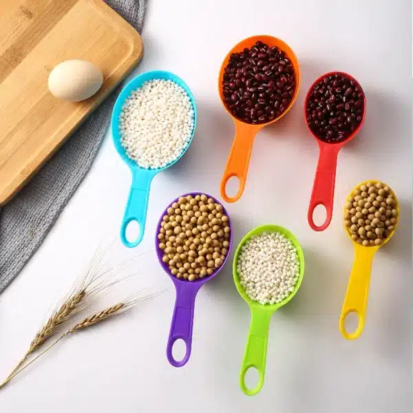 12pcs Baking Tools Kitchen Measuring Spoon Set Plastic Measuring Cup With Scale Measuring Milk Coffee Spoon Kitchen Gadgets - Image 2