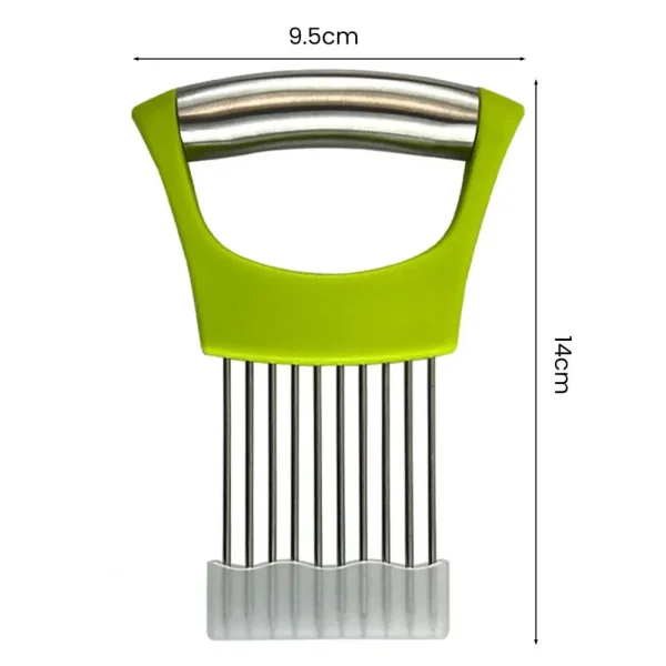 1 Set Onion Holder for Slicing Stainless Steel Potato Tomato Slicing Holder Vegetable Lemon Slicer Chopper Kitchen Gadget - Image 5