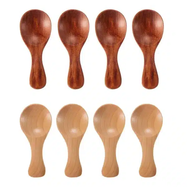 Mini Wooden Spoons Small Kitchen Spice Spoon Sugar Tea Coffee Scoop Short Handle Wood Scoop Small Spoon Wood Kitchen Gadgets - Image 5