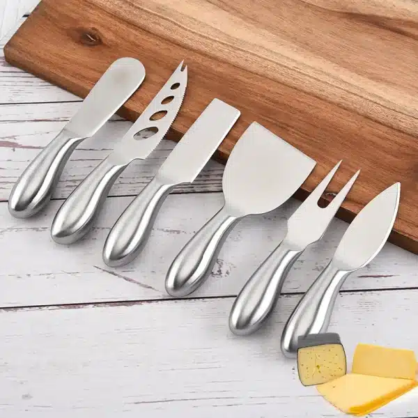 Multifunction Cheese Cutlery Baking Tools Set Stainless Steel Slicer Kitchen Gadgets Butter Knife Mini Cake Bread Knives - Image 2