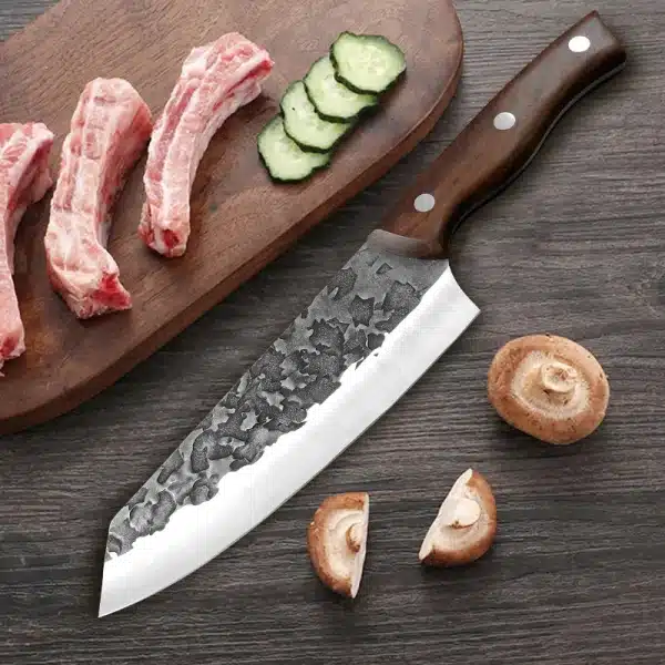 Meat Cleaver Butcher Kitchen Knife Stainless Steel Meat Chopping Chef Fish Vegetables Slicing Butcher Knife With Sheath - Image 5