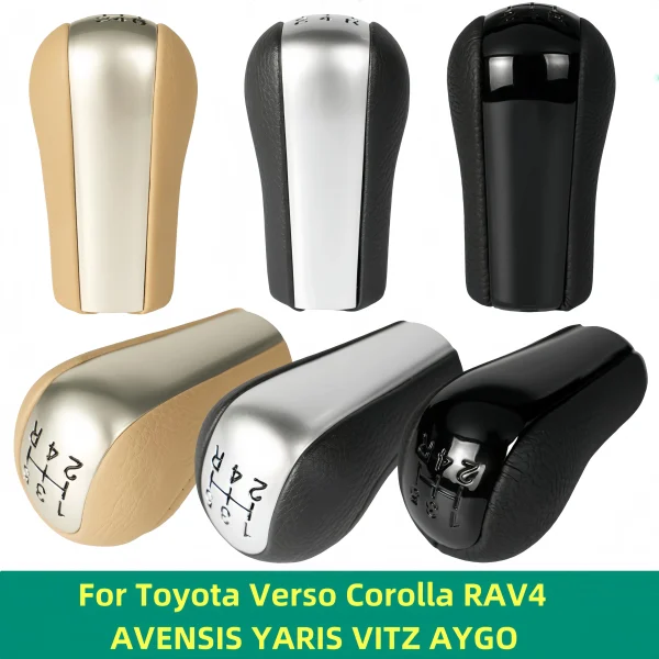 Gear Shift Knob Lever Shifter For Toyota Verso Corolla RAV4 AVENSIS YARIS VITZ AYGO Car Accessories Interior Replacement Parts