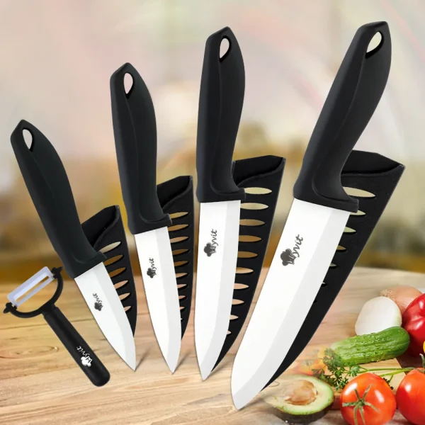 Ceramic Knife 3 4 5 6 inch Chef Utility Slicer Paring Ceramic Knives Kitchen Knife Zirconia Blade Cooking Cutter