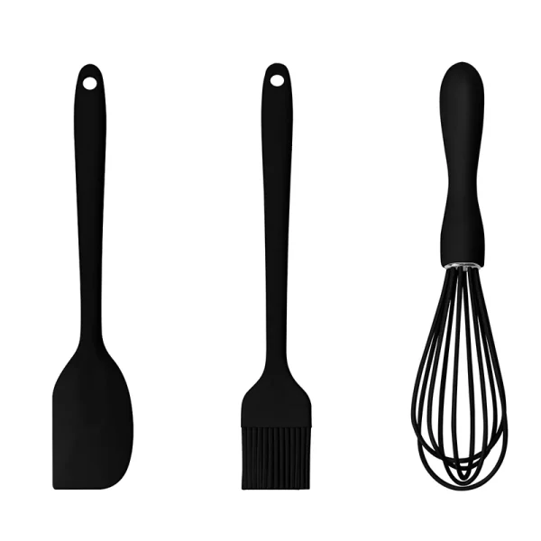 3PCS/SET Silicone Baking Set Cake Cream Spatula Scraper Kitchen Household Egg Whisk Barbecue Oil Brush Gadget Kitchen Supplies - Image 5