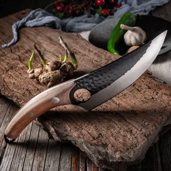 5.5" Meat Cleaver Knife Handmade Forged Boning Knife Serbian Chef Knife Stainless Steel Kitchen Knife Butcher Fish Knife - Image 2