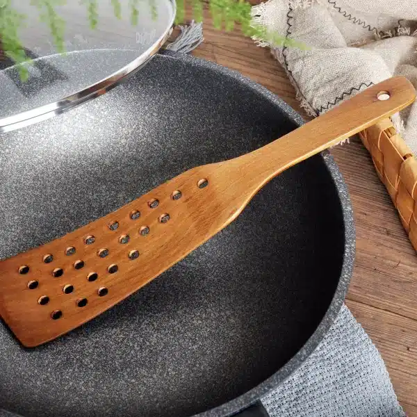 24 Hole Frying Spatula Gadget Spatulas Utensil Wok Pancakes Kitchen Handmade Set - Image 5