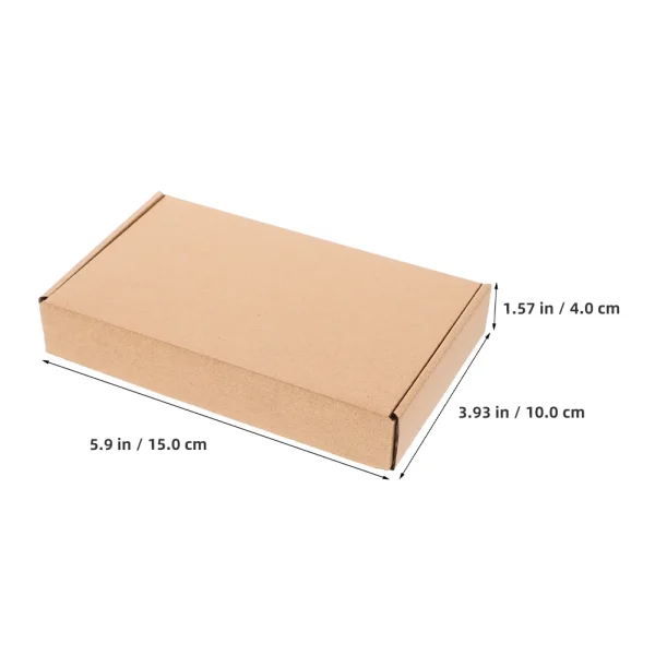 10 Pcs Cardboard Boxes Carton Mailing Kraft Paper for Small Business Brown Shipping Gift Bulk - Image 2