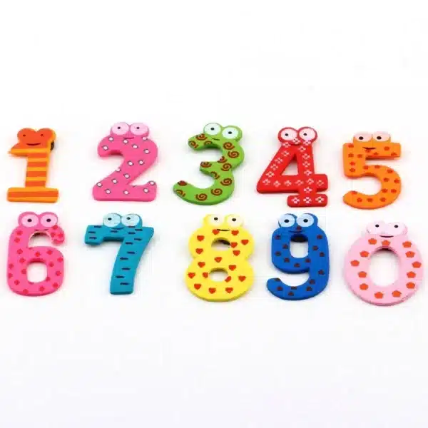 10pcs/set Number Wooden Fridge Magnets Refrigerator Magnets Souvenir Bright Colors Home Decor Kitchen Gadgets Best Birthday Gift - Image 2