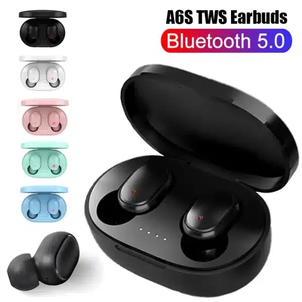 A6S TWS Wireless Headphones Bluetooth Earphone Waterproof Sport Earbuds HIFI Headset with mic Headset For Xiaomi Samsung Huawei