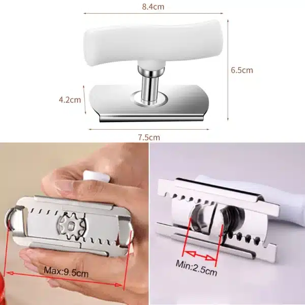 Adjustable Multi-Function Bottle Opener Stainless Steel Lids Off Jar Opener Labor-saving Screw Can Opener for Kitchen Gadget - Image 2