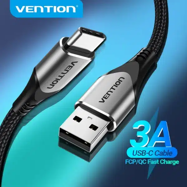 Vention USB Type C Cable for Samsung Poco S21 3A Fast Charging USB C Charger Date Wire for Xiaomi Redmi Note 8 Type-C Cabo Cable