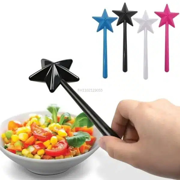 Portable Salt Pepper Shakers Refillable Magical Star Wand Spice Dispenser Seasoning Shaker Set Kitchen Supplies BBQ Gadgets - Image 2